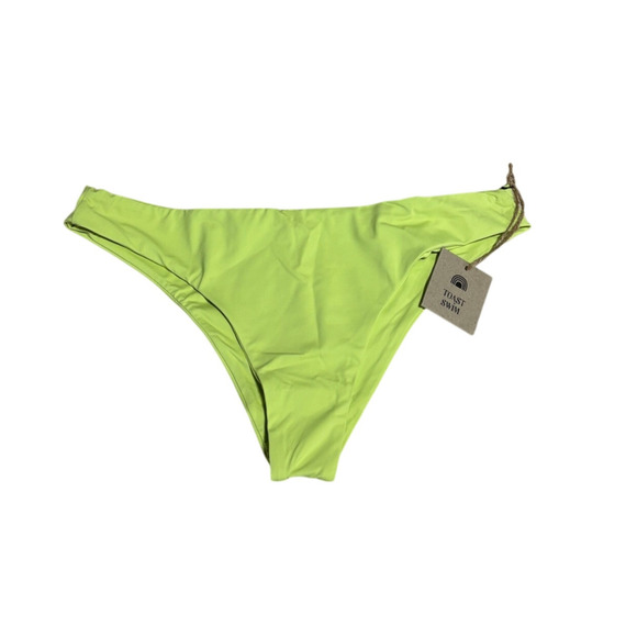 NWT Toast‎ Swim Signature Low Rise Hipster Bikini Bottom, Daiquiri Green, Sz S - Picture 1 of 3